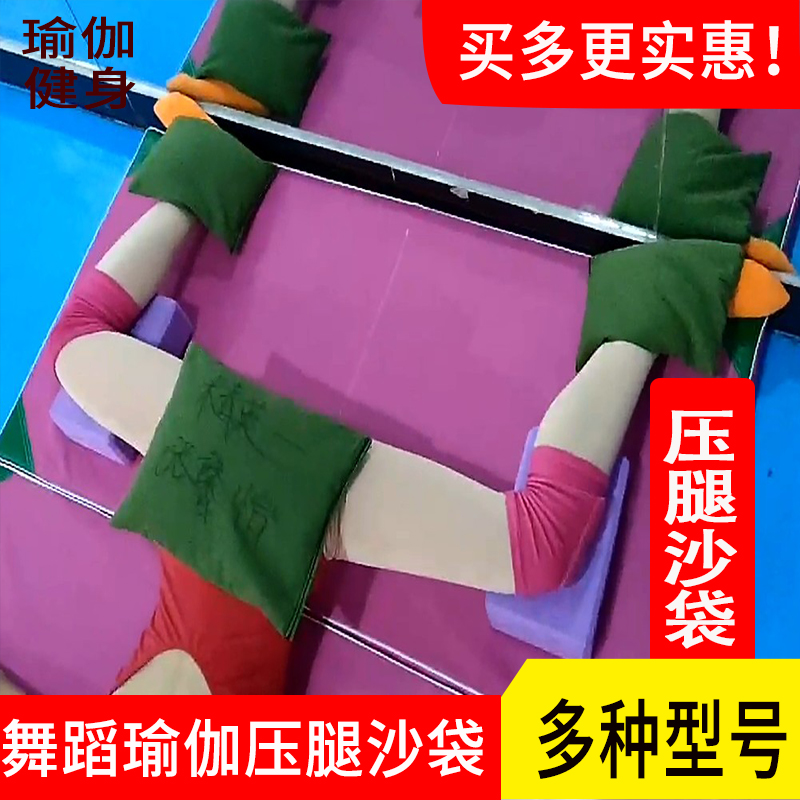 医用瑜伽舞蹈压腿沙袋学校舞馆用10斤20斤铁砂袋健身康复帆布沙袋 - 图1