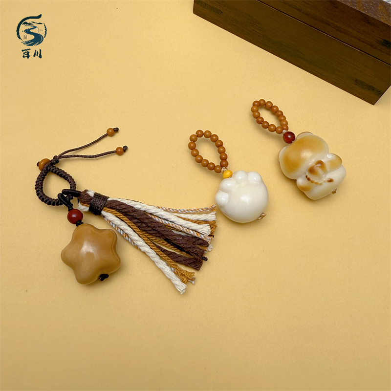 象牙果屁桃小熊猫爪diy手工编织手绳项链文玩佛珠配饰品隔串珠,淘宝优惠券,粉丝福利购,淘宝优惠卷