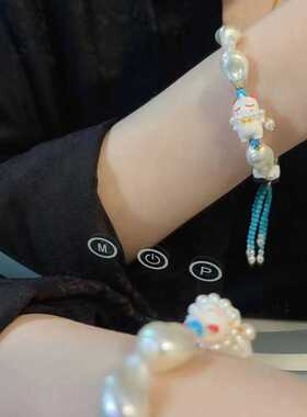 巴洛克单圈搭配公主熊女王贝雏菊手绳项链文玩佛珠手串配饰品珠