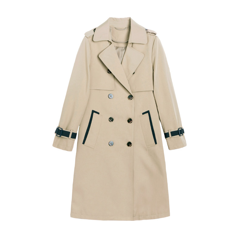 卡其色中长款2020年新款春秋装风衣 卡洛莱风衣