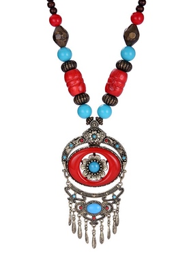 波西米亚裙配饰复古叮当毛衣链