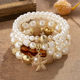 Stylish and simple starfish pendant crystal pearl pearl versatile multi-layered temperament ladies bracelet set 0753