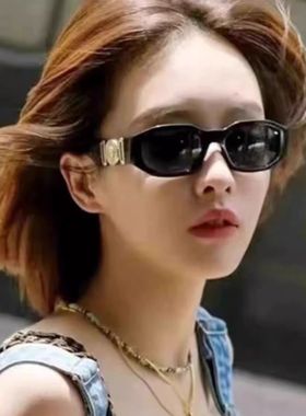 复古港风黑色墨镜女赵露思同款2025新款百搭高级感太阳镜防紫外线