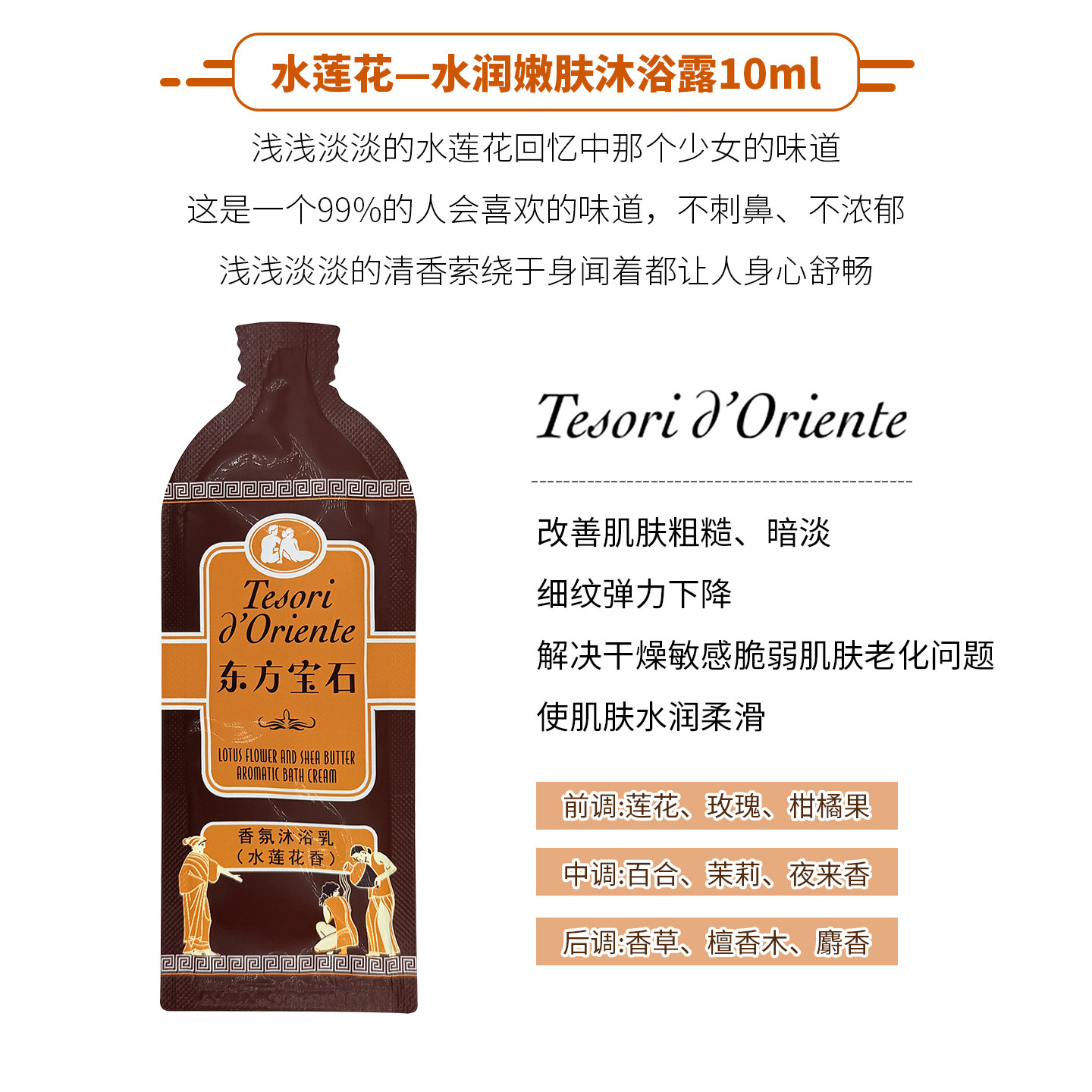 意大利东方宝石沐浴露小样旅行装香氛沐浴乳女持久香体一次性袋装,淘宝优惠券,粉丝福利购,淘宝优惠卷