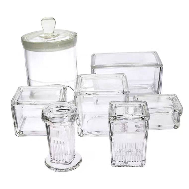 玻璃染色缸 5/9/10片装 高透明载玻片染色架 玻璃染色缸 立式  卧,淘宝优惠券,粉丝福利购,淘宝优惠卷