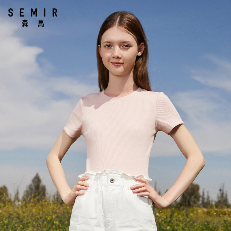 森马短袖t恤女2020夏季新款修身 森马裕伟T恤