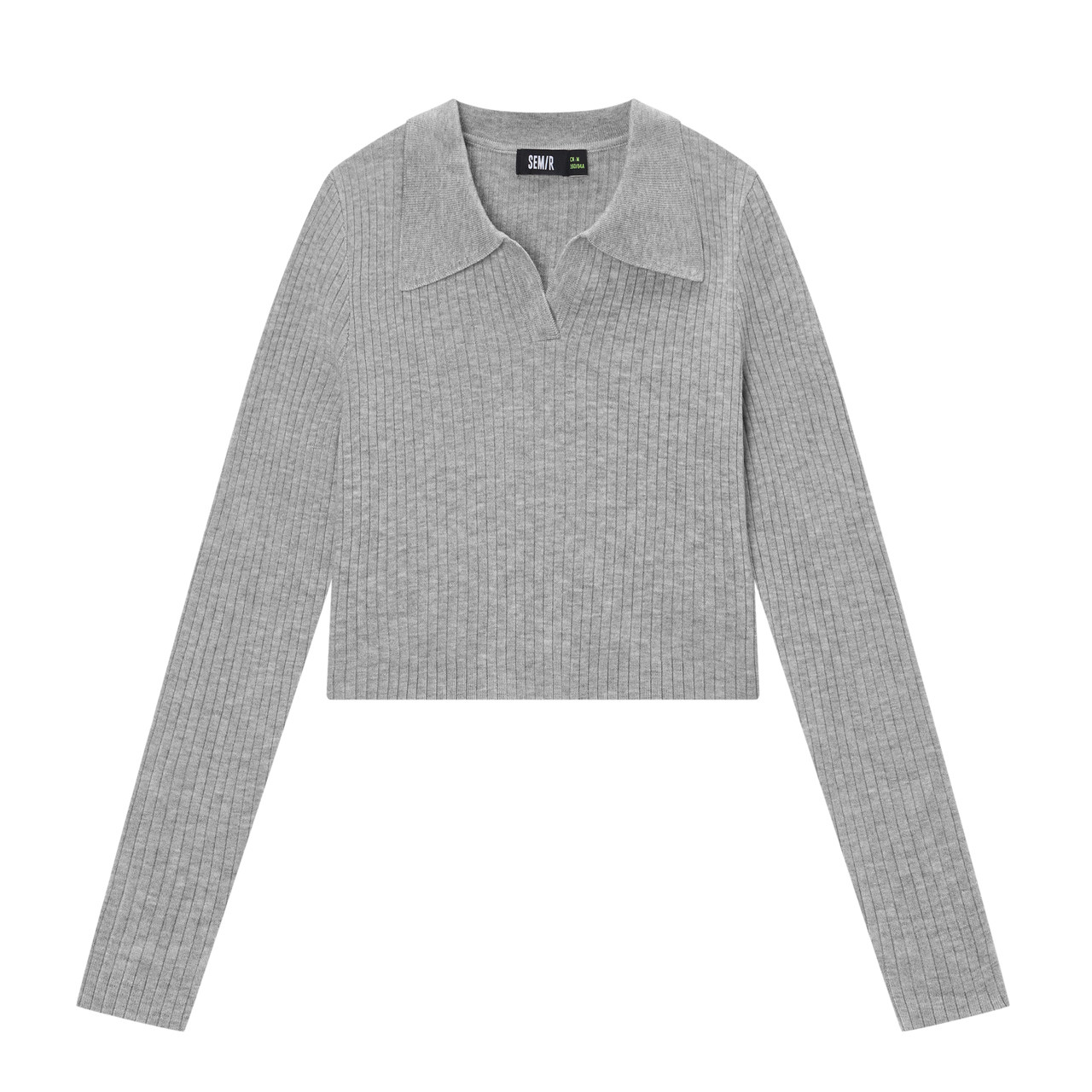 森马2022春季新款短款polo领针织衫 森马裕伟毛衣