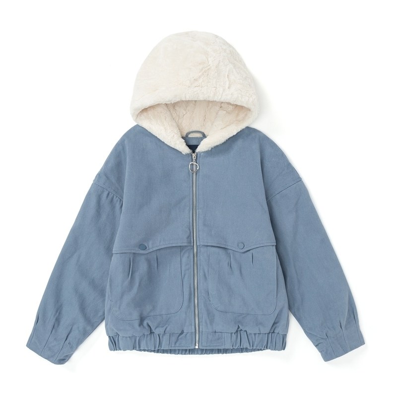 森马2020秋季新款连帽宽松纯棉棉服 森马裕伟棉衣/棉服