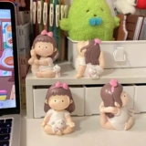 Творческая милая йога девочка -машина на рабочем столе украшения подарка на день рождения подарок для подруги на китайском День святого Валентина Смешная девушка