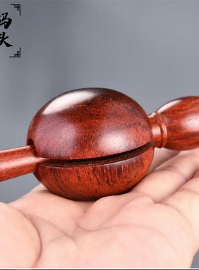 印度小叶紫檀木鱼法器随身诵经