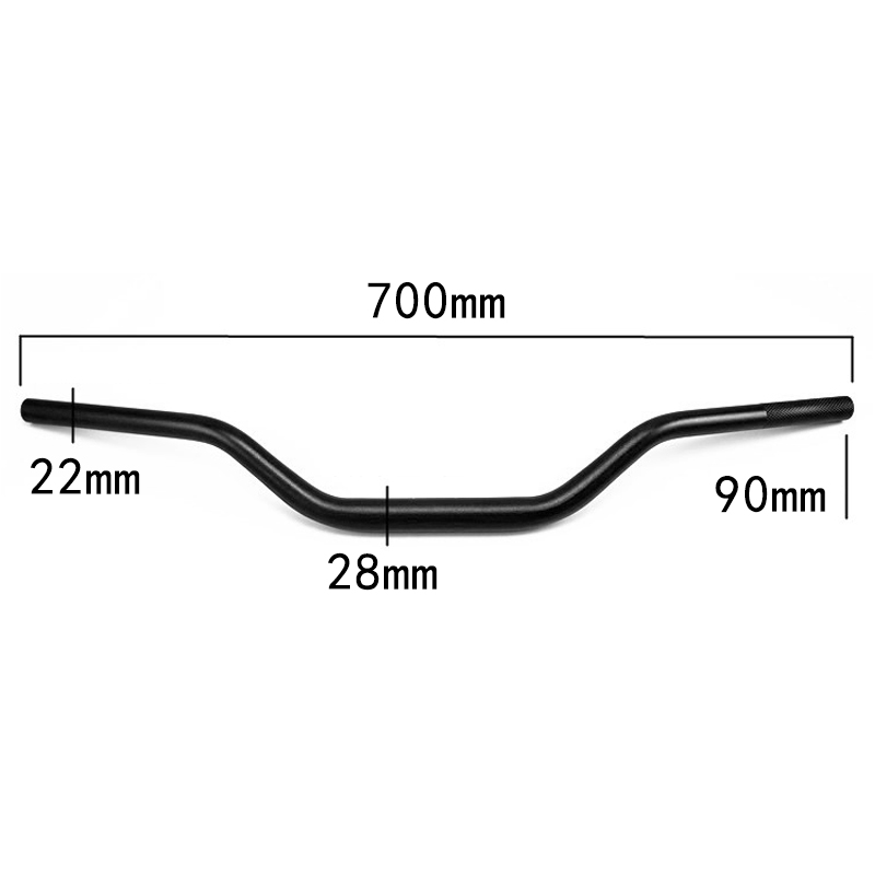越野车电摩托车MSX125改装通用车把铝合金龙头车把28mm变径车把-图0