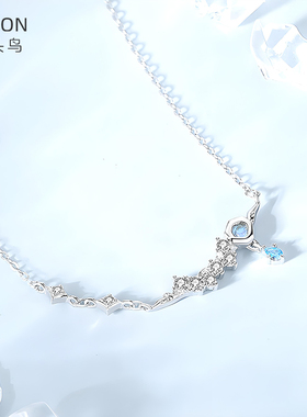 原创璀璨星河项链女925纯银