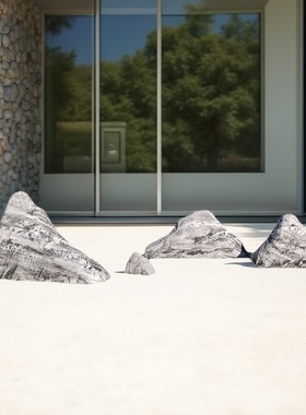 定制仿真假山造景摄影塑雕舞台演出石头道具高密度泡沫加厚雪浪石