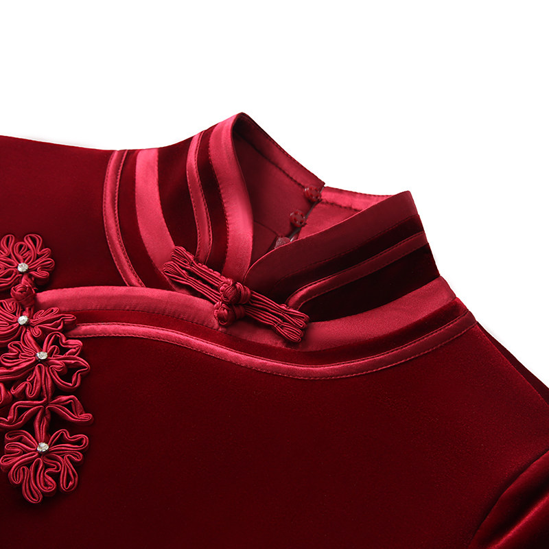 名兰世家妈妈婚宴旗袍礼服中国风日常可穿喜婆婆婚礼装改良新中式