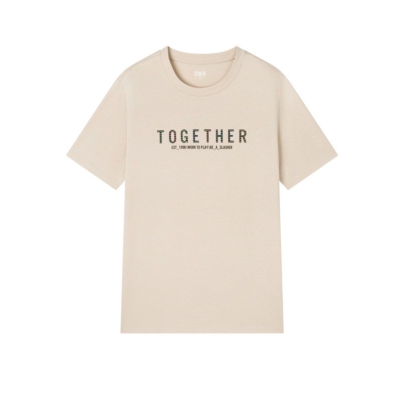 森马短袖男生潮牌印花2022夏季t恤 森马妙步T恤