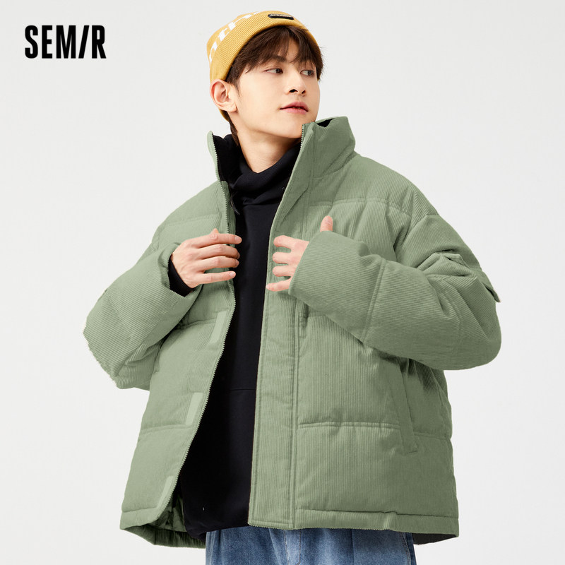 森马男士2021新款冬季灯芯绒棉服 森马妙步棉衣