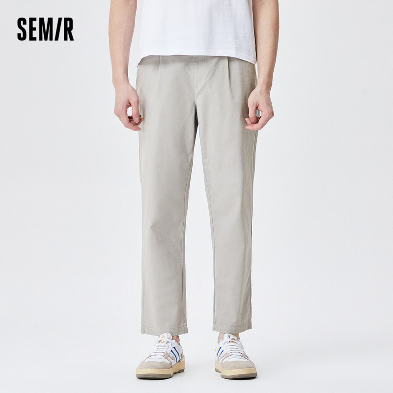 森马2022夏季新款修身直筒休闲裤 森马妙步休闲裤