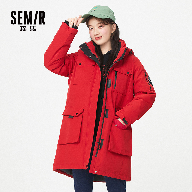 森马2020年冬季新款加热工装棉服 森马妙步棉衣/棉服