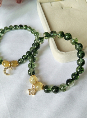 绿幽灵爆花晶金发晶纯