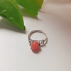 Natural rhodolite ring 925 sterling silver ring live