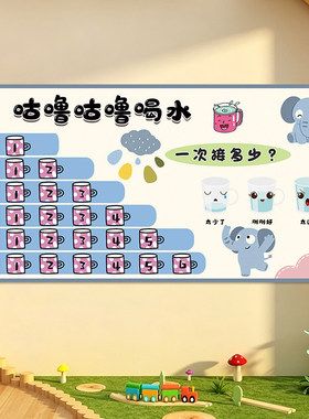 幼儿园蓝色大象小飞象简约小清新主题环创家园栏布置手工定制材料