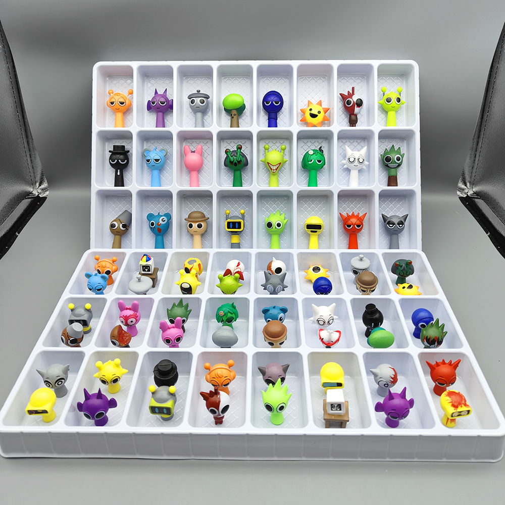 sprunki节奏盒子洞洞乐72个公仔儿童礼物拆拆戳戳乐连体变形手办