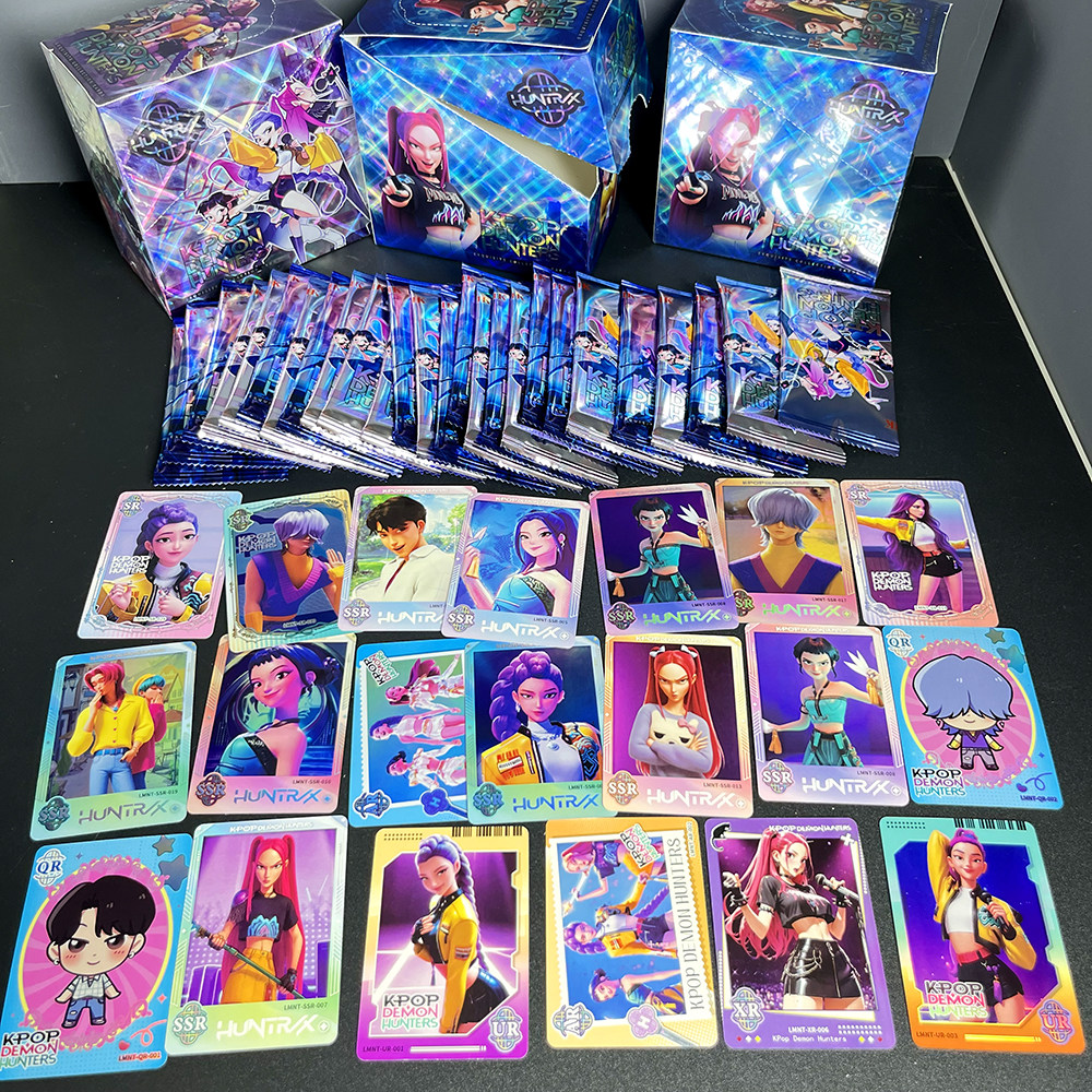 KPOP猎魔女团沙加男团全套角色卡包盲袋SSR卡片儿童收藏稀有卡牌,淘宝优惠券,粉丝福利购,淘宝优惠卷