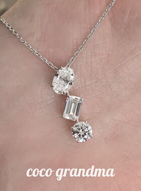 法式不规则气质项链锁骨链镶钻女