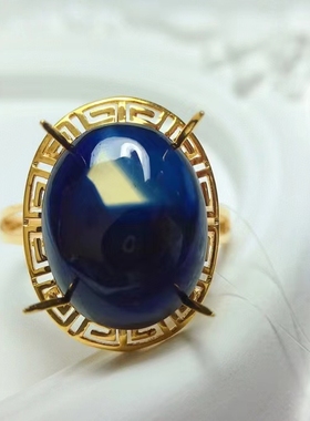 18k金 椭圆10*14mm 18K白金黄金玫瑰金戒指空托 可代镶嵌 GZ099