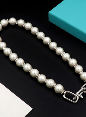 珍珠项链女款2025新款链环锁骨链