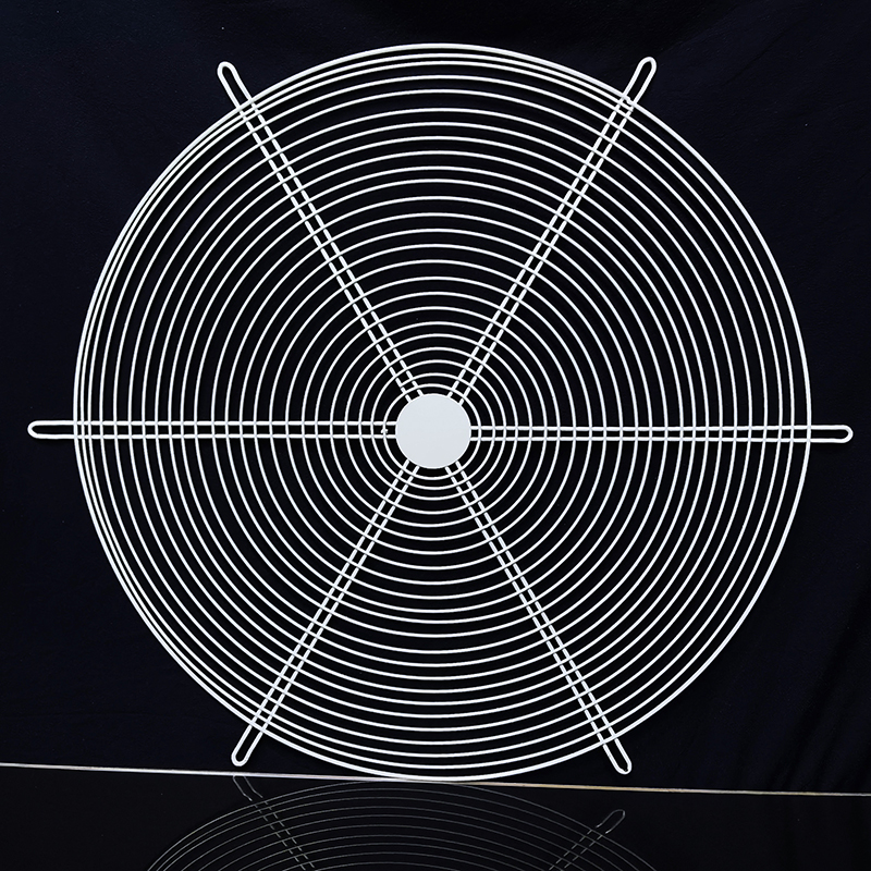 加密圆形轴流风机防护网工业风扇风机网罩金属防护罩排气扇铁丝网 - 图3