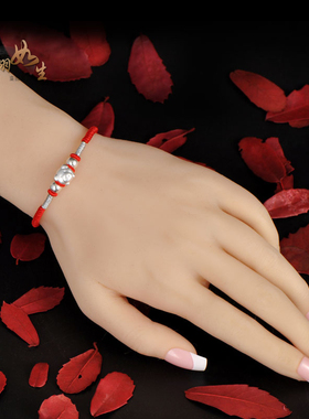 男女纯银猪富贵吉祥生肖999手链