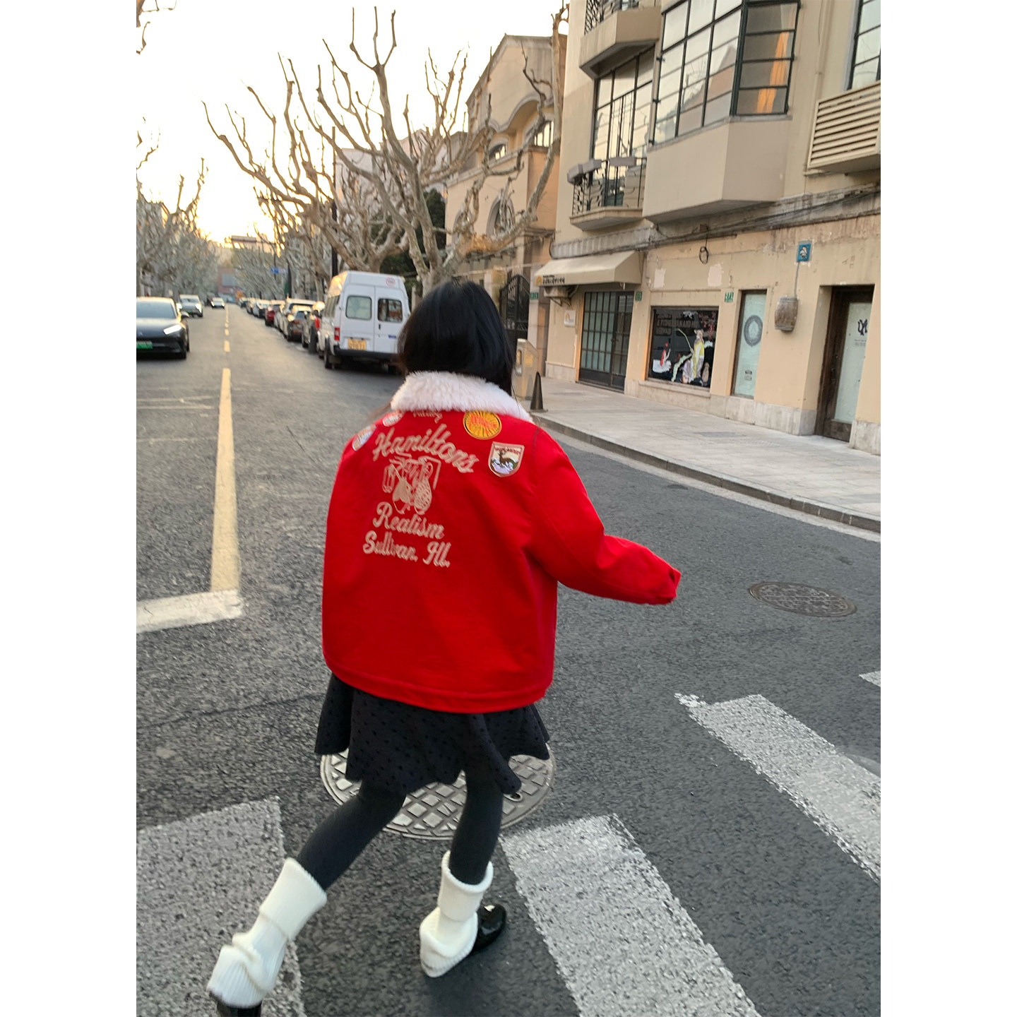 落落狷介棉服女款冬季灯芯绒短外套女2025新款小个子红色刺绣夹棉,淘宝优惠券,粉丝福利购,淘宝优惠卷