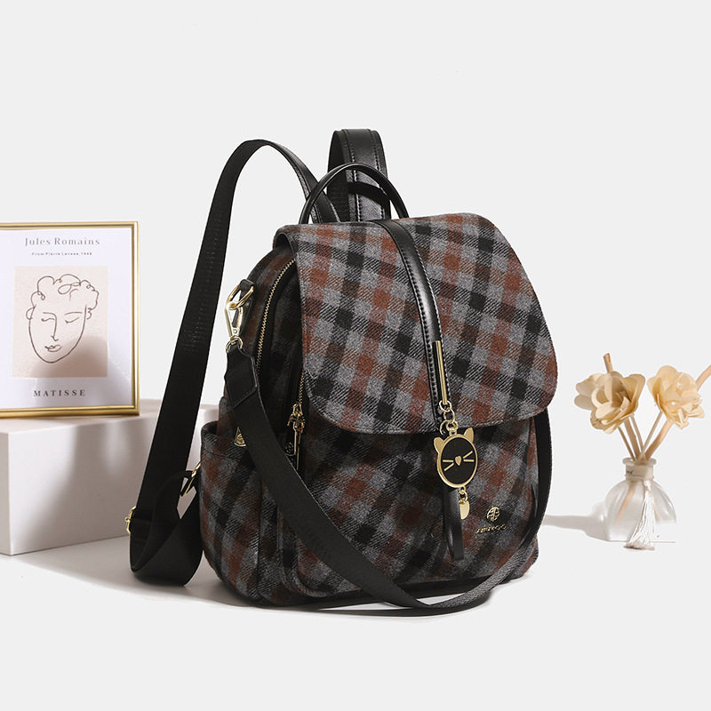 百搭大容量休闲双肩包包女2025新款简约时尚轻便可单肩女背包,淘宝优惠券,粉丝福利购,淘宝优惠卷