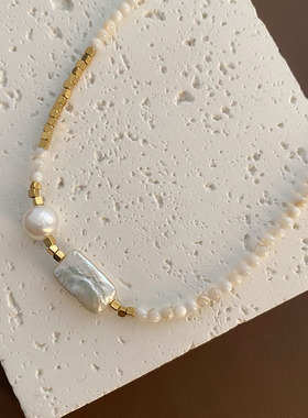 珍珠项链女轻奢高级感锁骨链