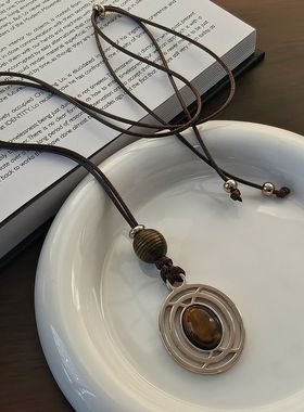 秋冬轻奢高级感网红毛衣链