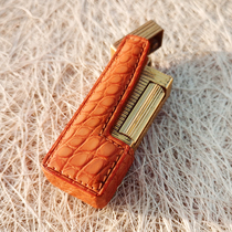 Lighter Protective Sheath Creative Personality Generic Private Domain Genuine Leather Shelf Shell Bag Suitable for Denjoy Road Lighter Leather Cover