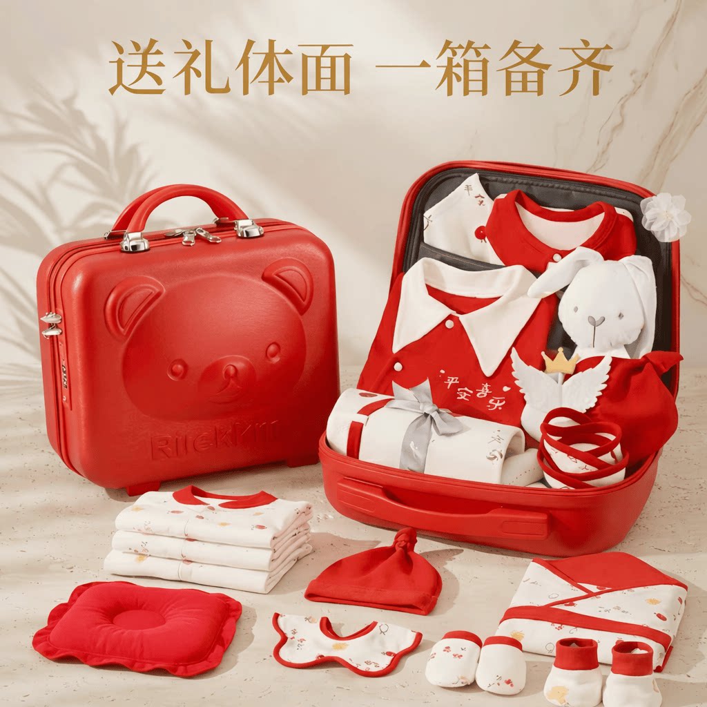 新生儿见面礼盒婴儿衣服初生套装宝宝满月刚出生用品产妇礼物高档