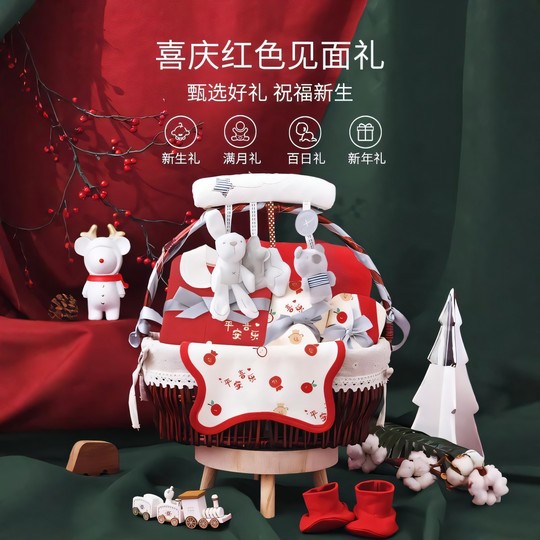 婴儿衣服新生儿初生礼盒套装高档刚出生满月宝宝月子见面礼物用品