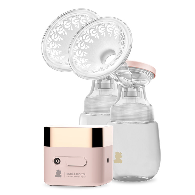 小白熊双边电动无痛静音产后吸奶器 小豌豆母婴吸奶器