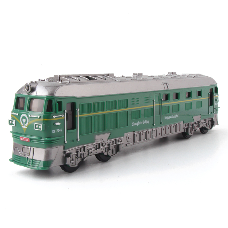 怀旧绿皮火车模型惯性高铁地铁仿真蒸汽火车头内燃机车儿童玩具车-图3