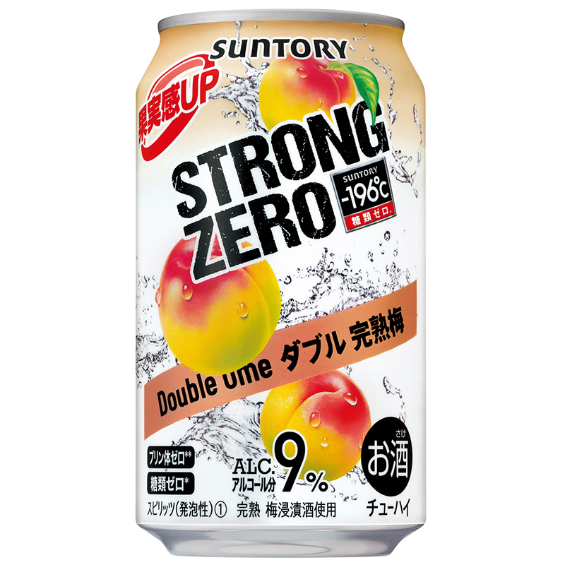 日本进口三得利微醺STRONG ZERO完熟梅子鸡尾酒零糖无嘌呤9度酒-图0