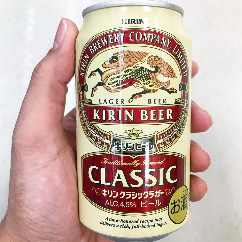 日本进口KIRIN麒麟古典拉格啤酒LAGER CLASSIC经典罐装啤酒350ml-图0