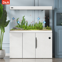 Decmonnet series fish tank living room small partition ultra-white glass bottom filter water-free ecological aquarium