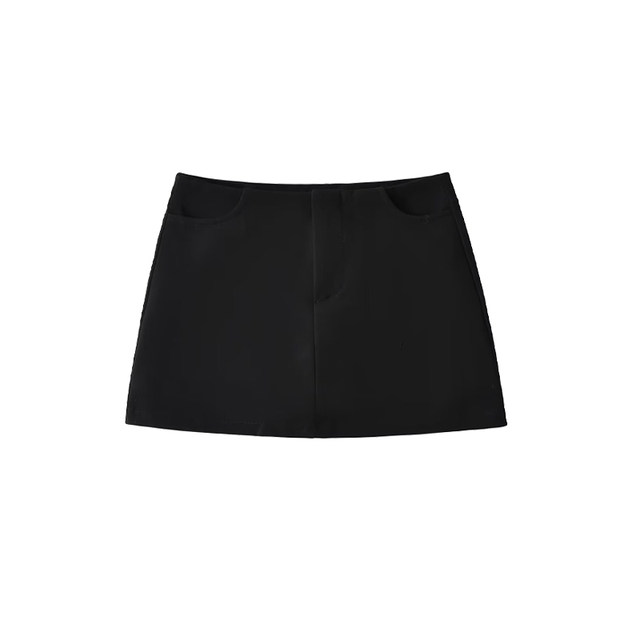 Sexy OL low-waisted hip-covering anti-exposure suit miniskirt