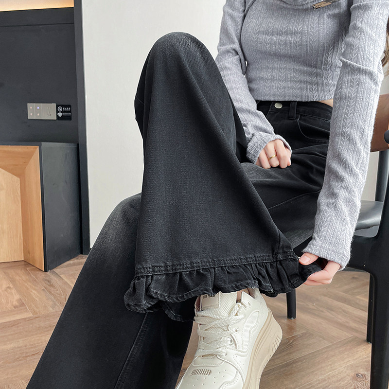 复古怀旧休闲阔腿宽松时尚牛仔裤女,淘宝优惠券,粉丝福利购,淘宝优惠卷