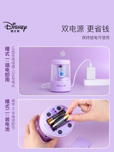 迪士尼电动自动削笔刀儿童卷转笔刀全男孩铅笔削笔器女孩素描刨笔机小学生专用旋绞笔刀销笔修笔充电学习用品 - 图3