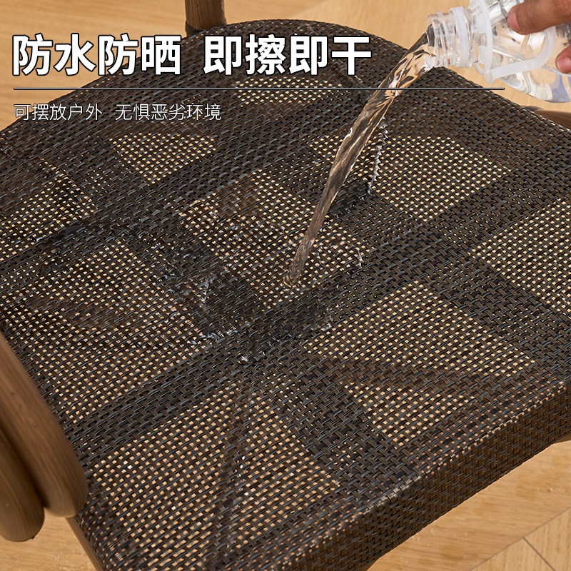 户外餐椅庭院凳单椅休闲露天藤编花园藤椅咖啡奶茶店室外阳台椅子,淘宝优惠券,粉丝福利购,淘宝优惠卷