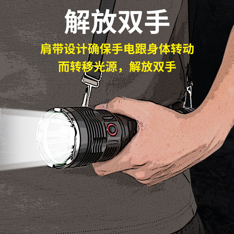聚光大功率 w 户外 50000 强光大手电筒可充电超亮远射氙气灯 P90 天火 聚光大功率 w 户外 50000 强光大手电筒可充电超亮远射氙气灯 P90 天火