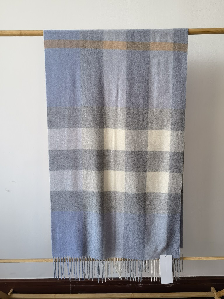 出口外贸山羊绒披肩围巾苏格兰格纹开司米围脖cashmere scarf